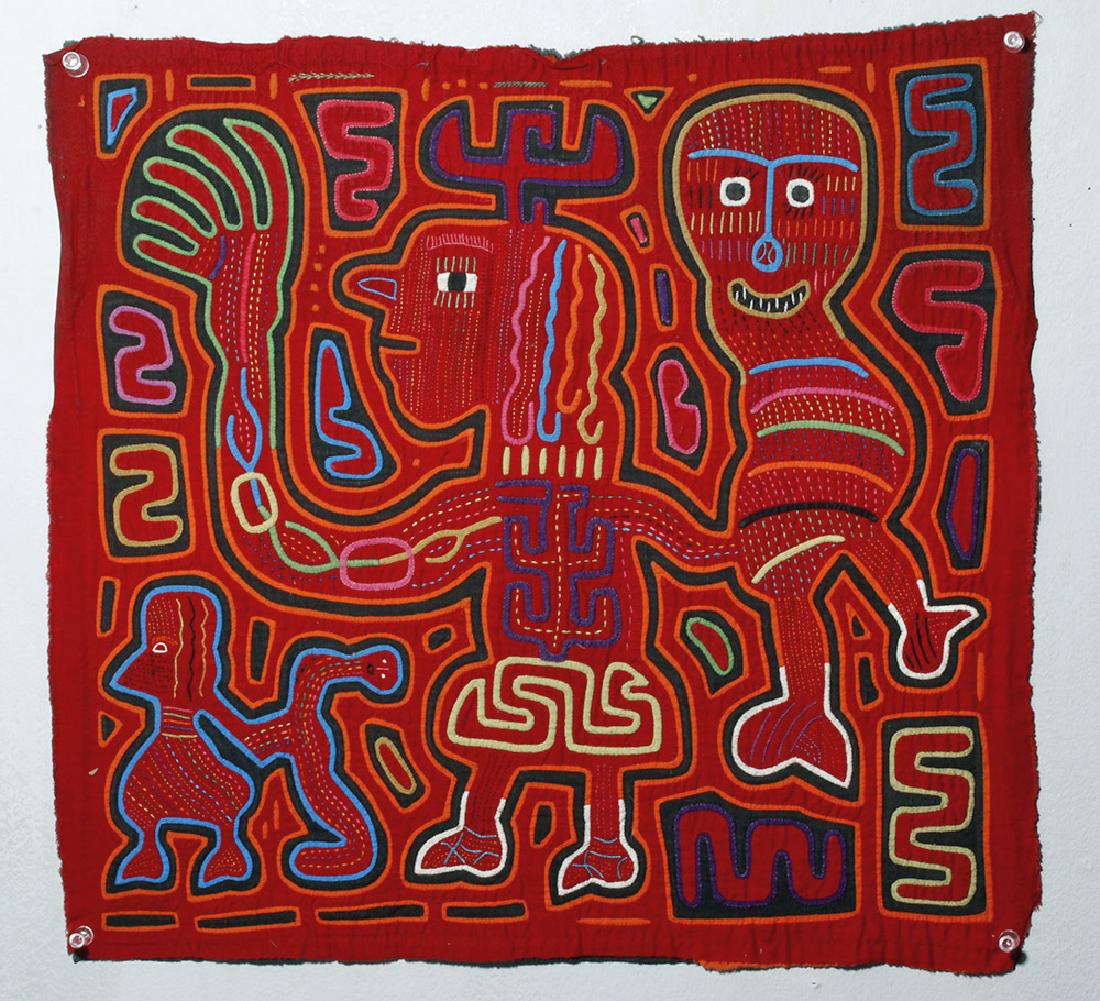 Vibrant Kuna Island Textile Mola - Puppeteer (1 of 4)