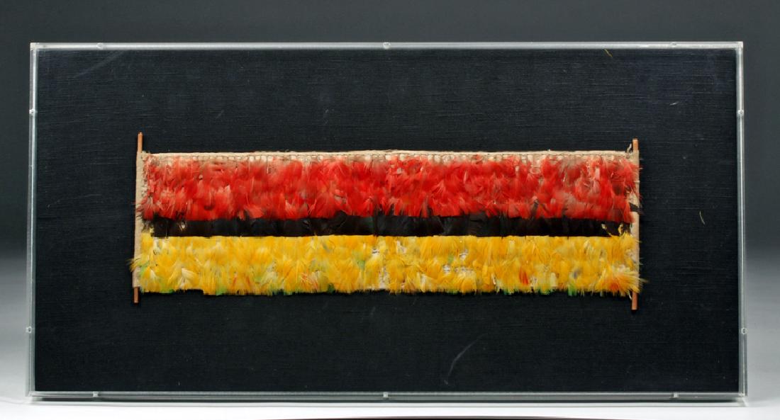 Framed Nazca Textile & Feather Panel (1 of 4)