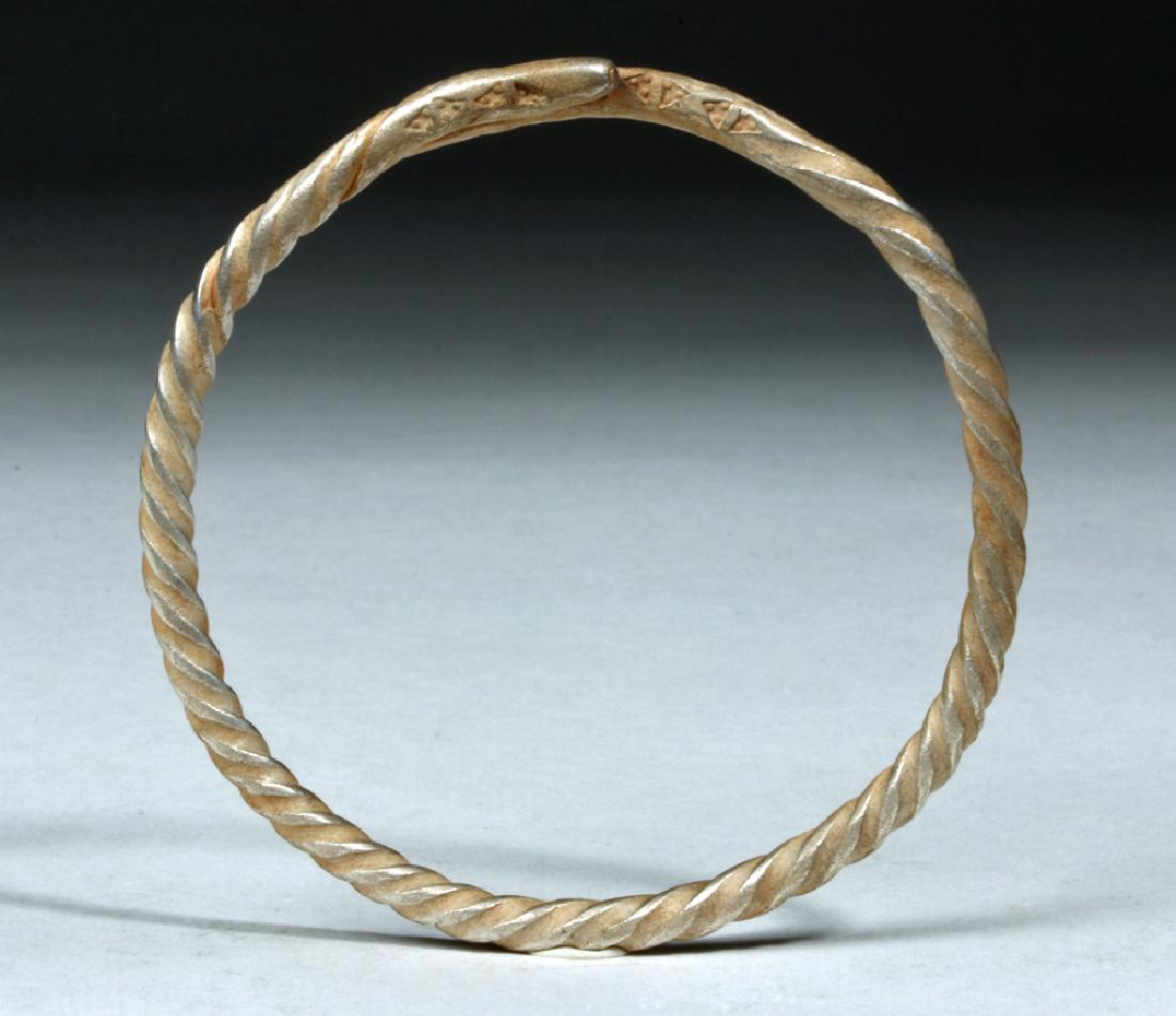 Viking Twisted Silver Bracelet - 31.2 grams (1 of 5)