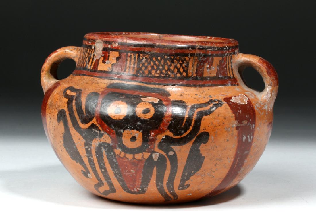Mayan Ulua Valley Polychrome Jar - Monkeys or Bats (1 of 9)