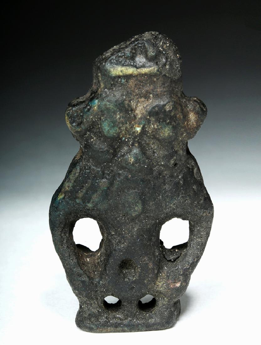Egyptian Late Period Faience Amulet - Bes (1 of 3)