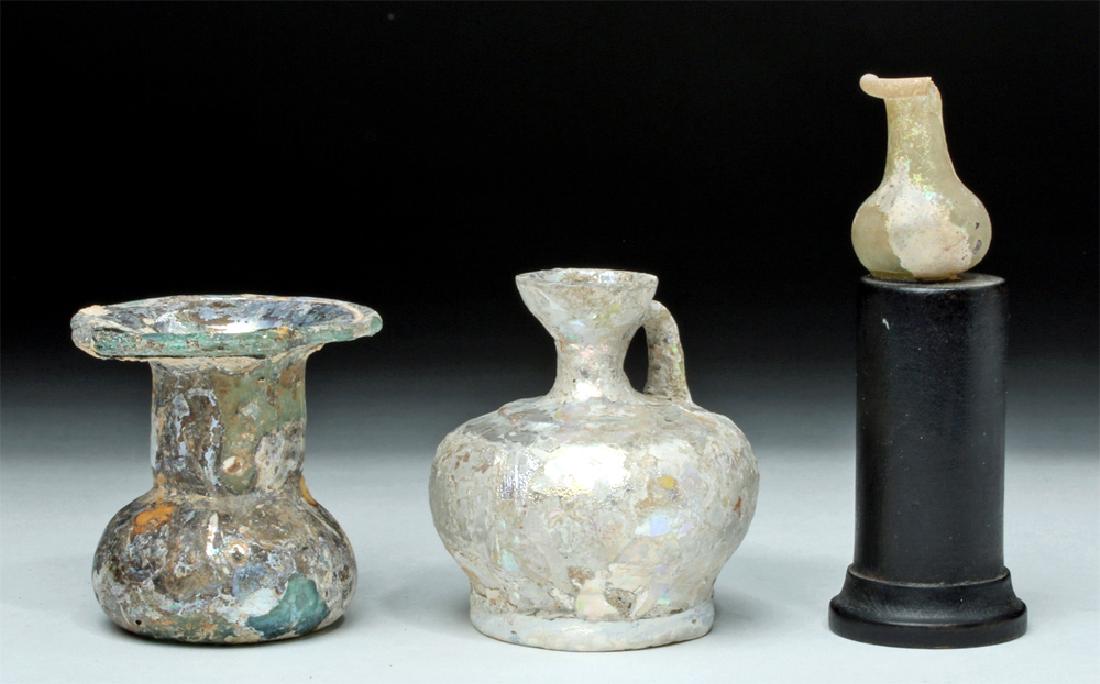 Trio of Roman Glass Vessels (1 of 6)