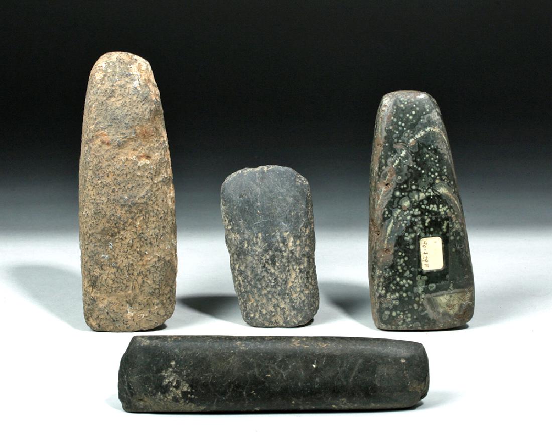 Lot of 4 Proto-Mayan Stone Celts (1 of 2)