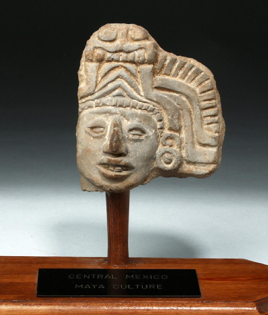 Pre-Columbian Mayan Terracotta Head Fragment (1 of 5)