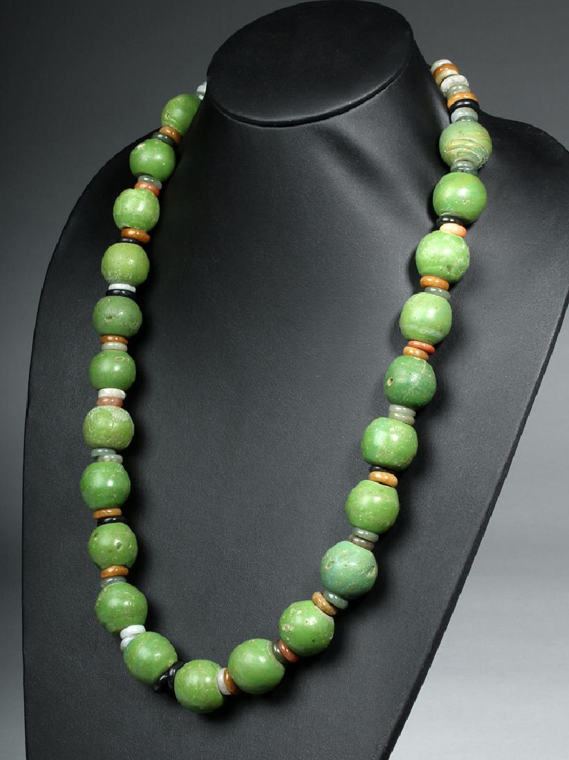 Superb Indonesian Majapahit Glass & Jade Necklace (1 of 3)