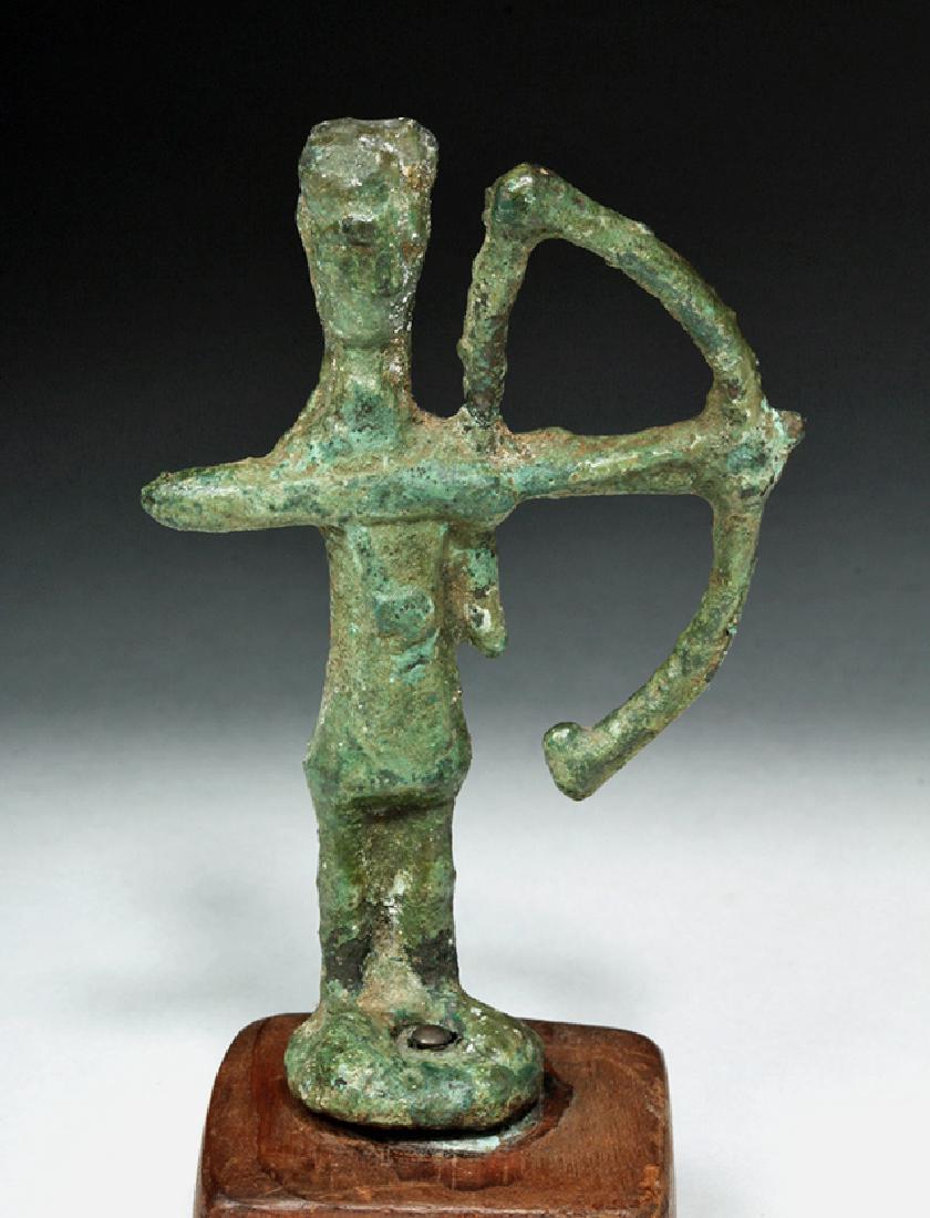 Rare Ancient Sardinian Nuragic Bronze Archer (1 of 5)