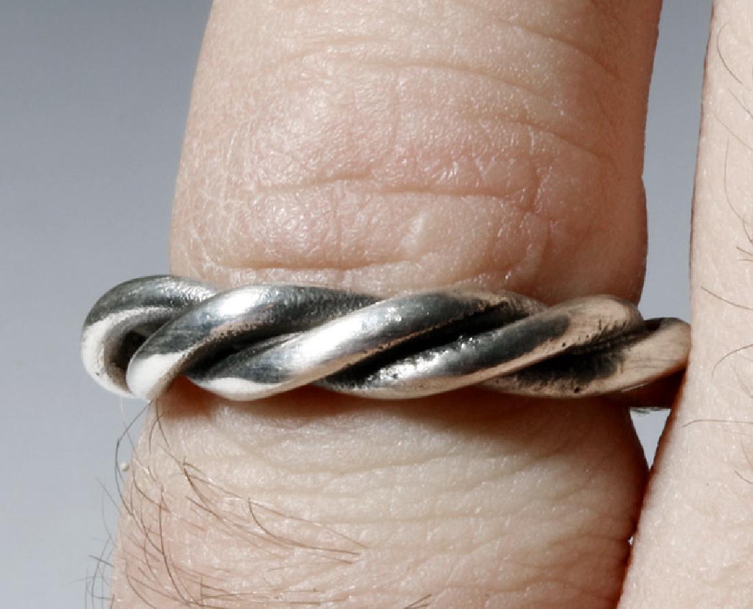 Beautiful Viking Twisted Silver Ring (1 of 5)