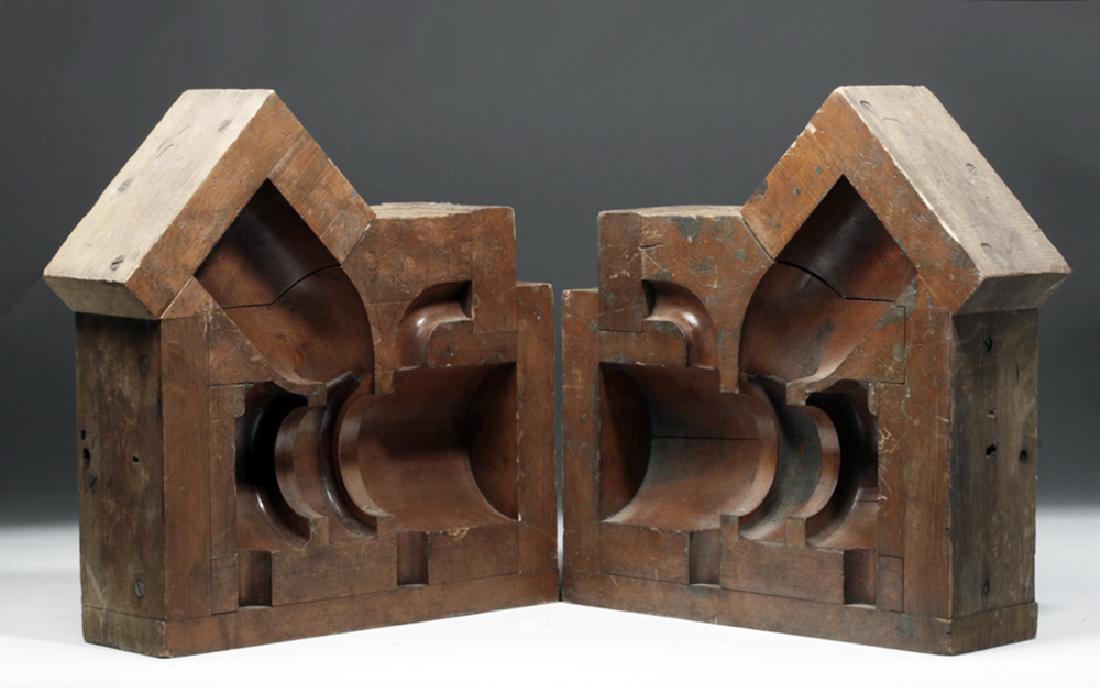 Early 20th C. USA Commercial Wooden Pipe Mold (1 of 7)