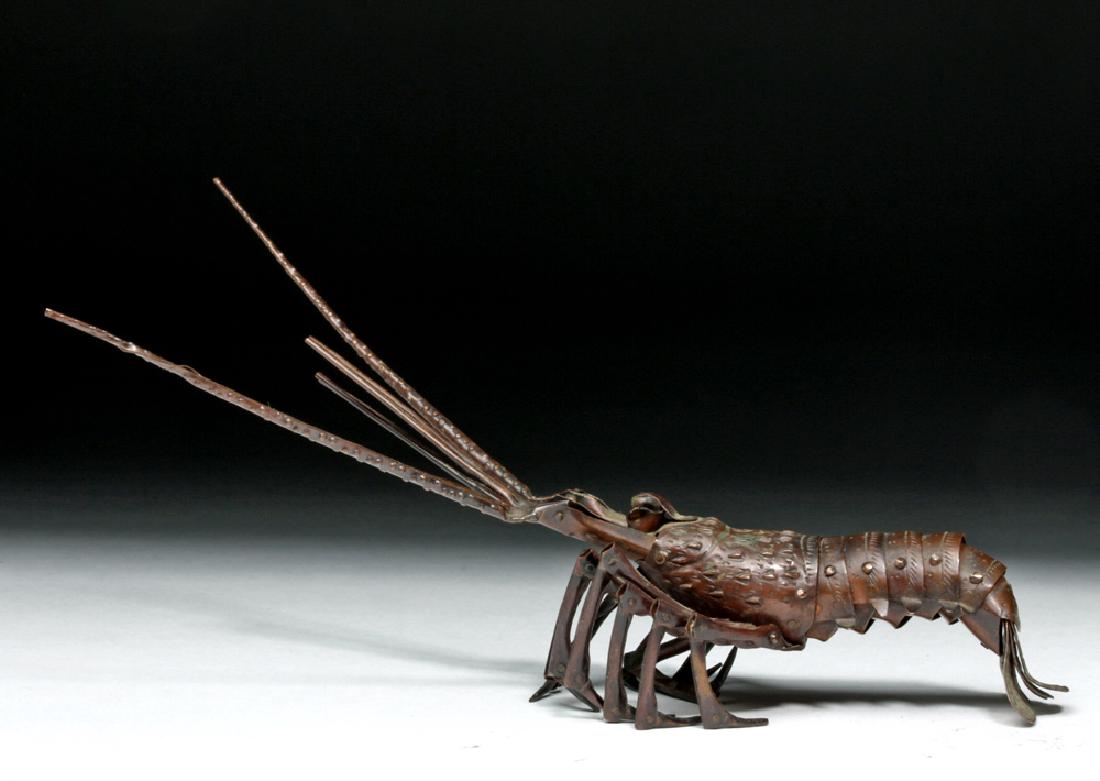 Japanese Edo Period Articulated Crayfish - Signed (1 of 8)