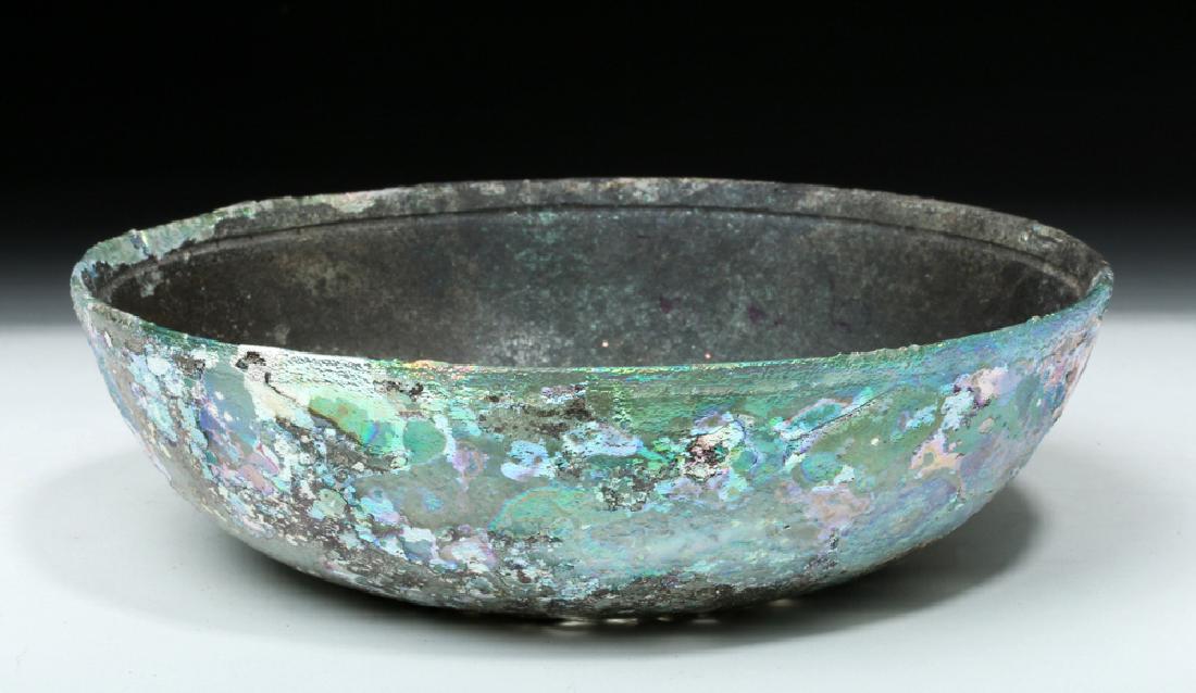 Hellenistic Greek Glass Bowl - Stunning Iridescence (1 of 6)