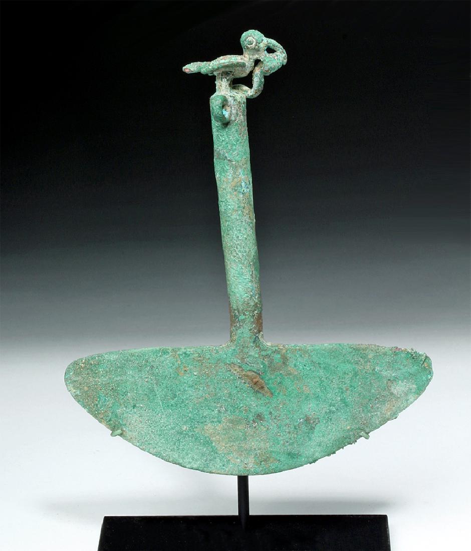 Inca Copper Figural Tumi - Bird Eating Snake (1 of 5)