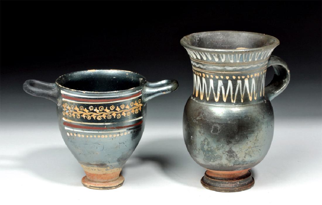 Greek Gnathian Thistle Mug & Skyphos (1 of 5)