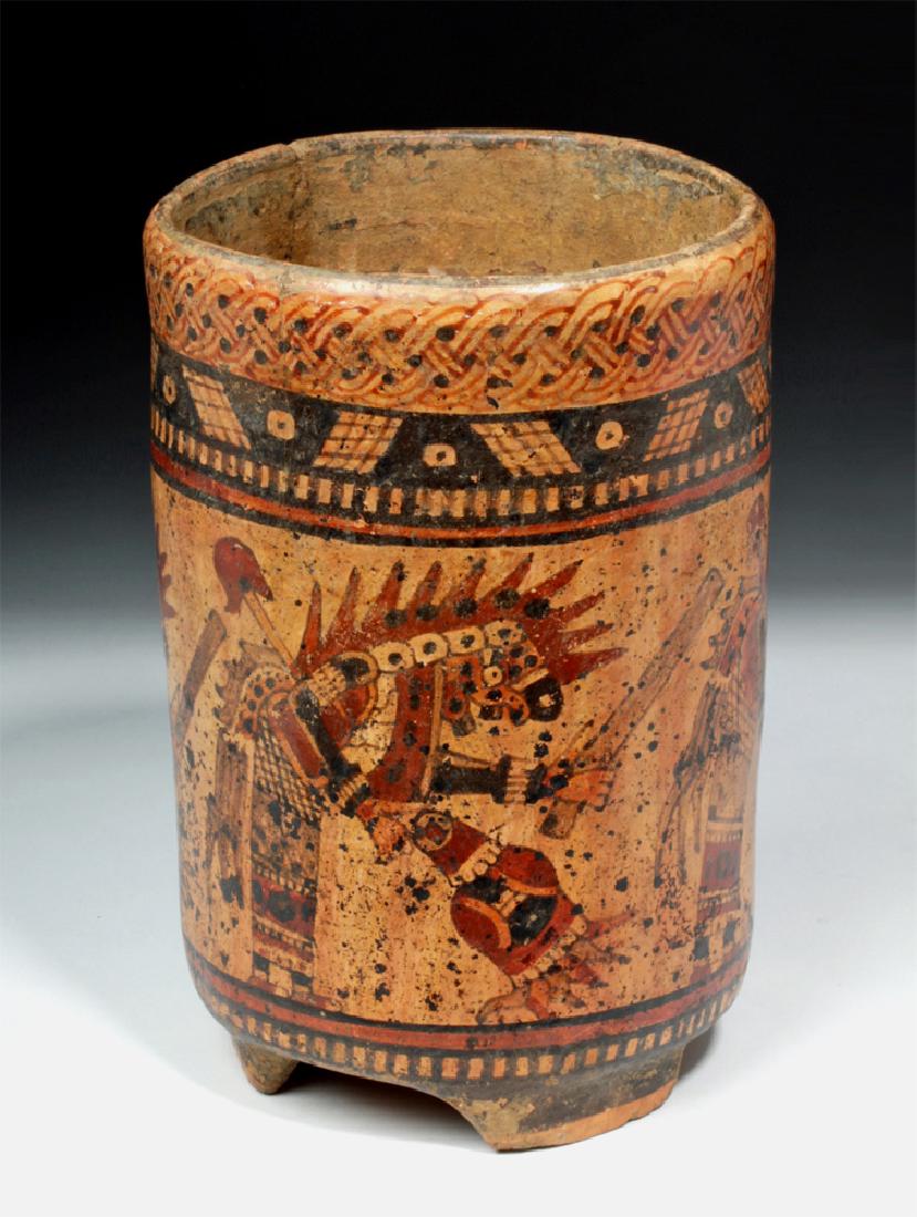 Mayan Ulua Valley Polychrome Cylinder - Dancers (1 of 6)