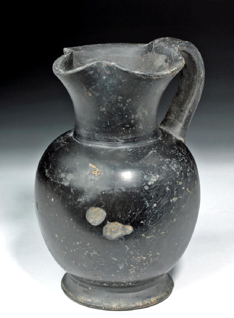 Etruscan Bucchero Pottery Oinochoe (1 of 6)