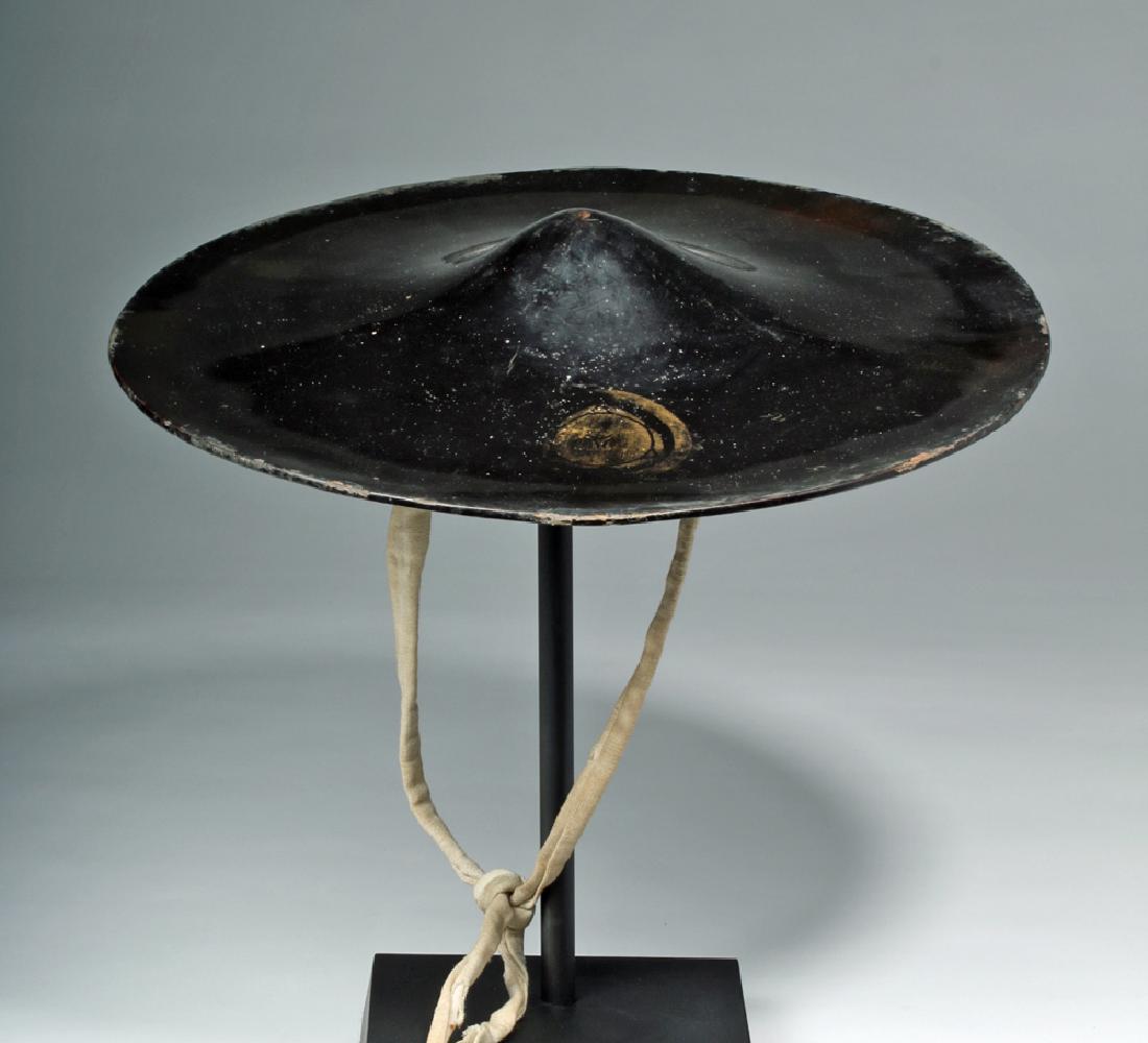 Japanese Edo / Meiji Lacquer Samurai Jingasa (War Hat) (1 of 7)