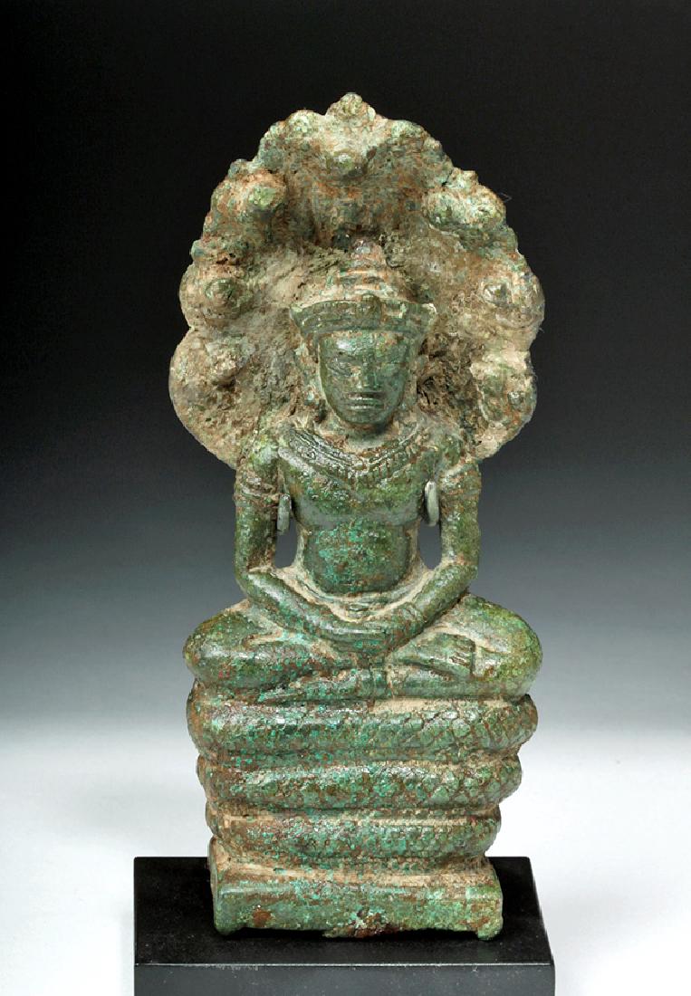 Khmer Buddha w/ Naga Serpent (1 of 5)
