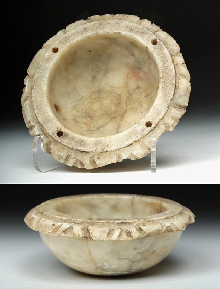 Byzantine Holy Land Marble Oil Lamp (1 of 7)
