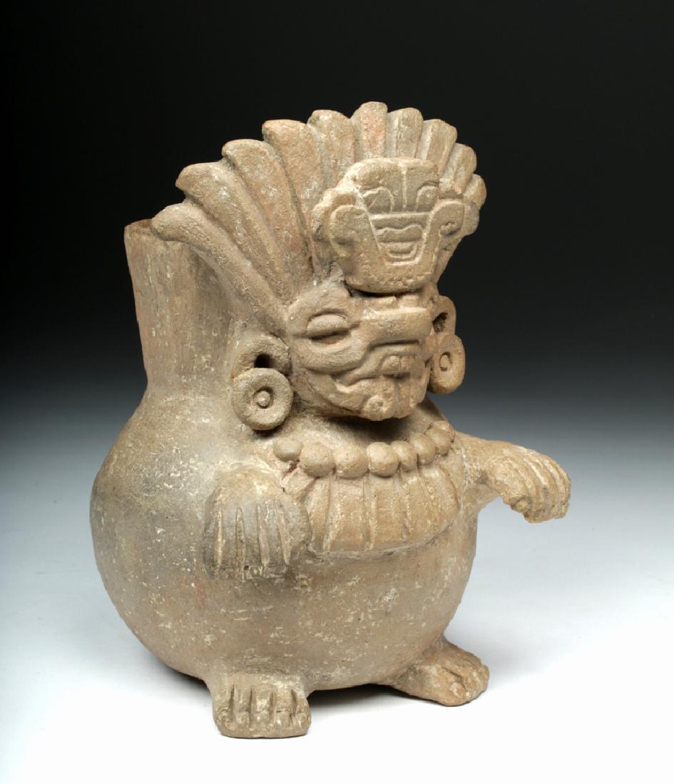 Zapotec Seated God Figural Pottery Urn (1 of 7)