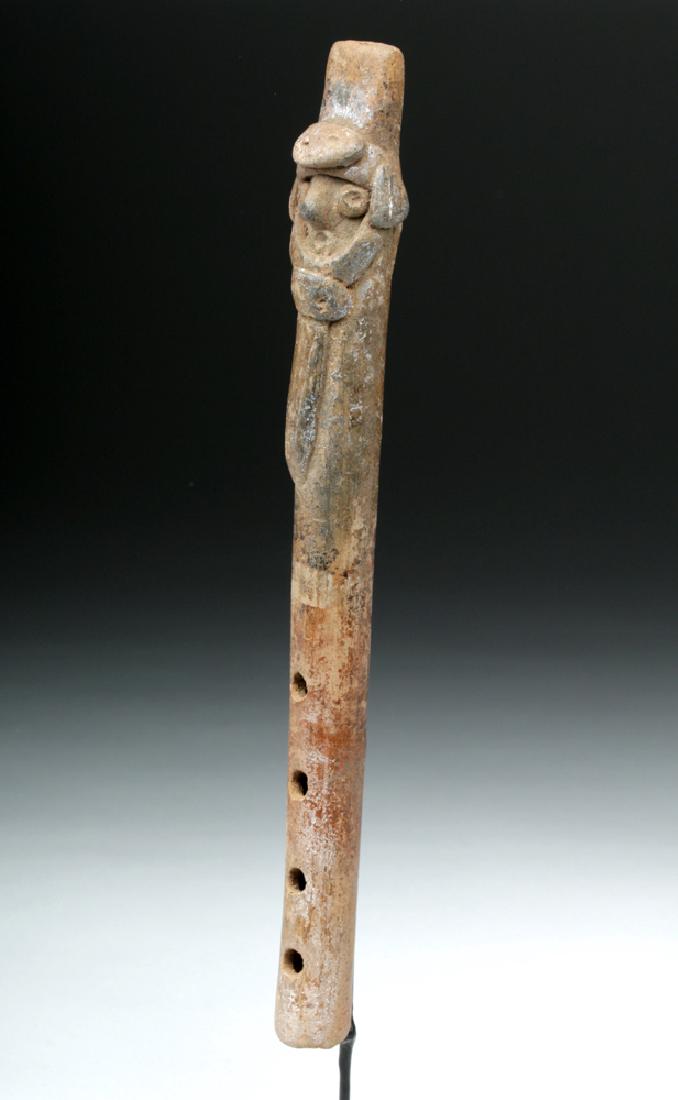 Colima Pottery Flute with Warrior (1 of 5)