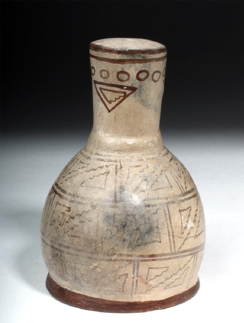 Moche Bichrome Rattle w/ Geometric Fine Line Decoration (1 of 6)