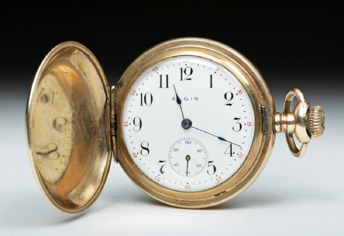 19th C. American 10K Gold Filled Pocket Watch (1 of 5)