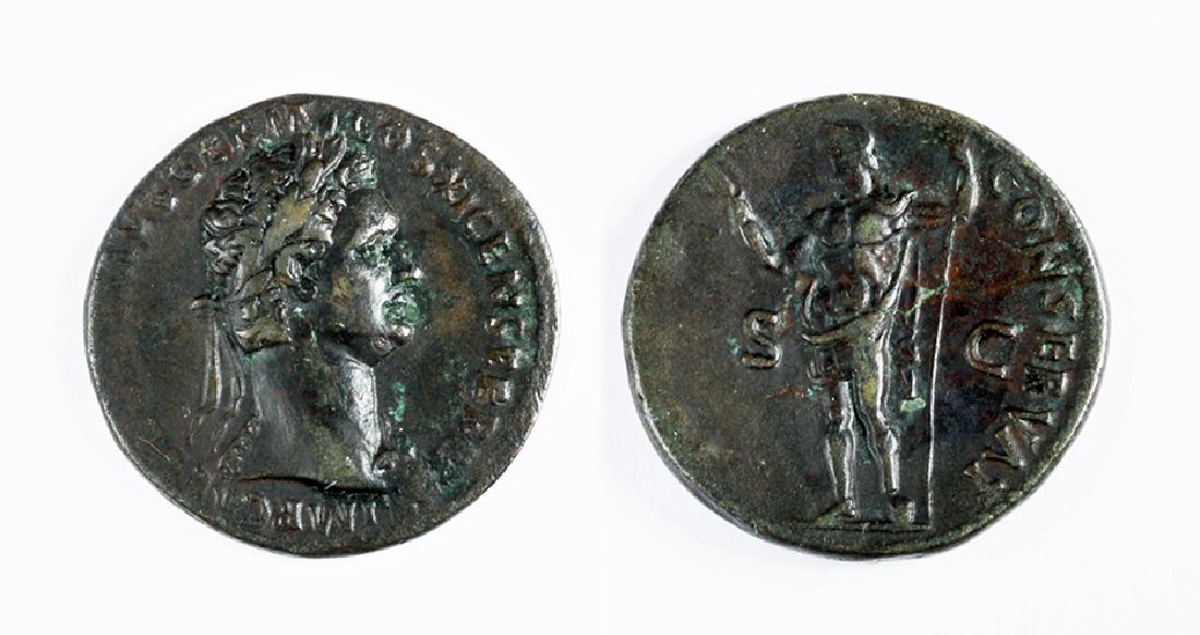 Attractive Bronze Coin of Domitian - Jupiter (1 of 3)