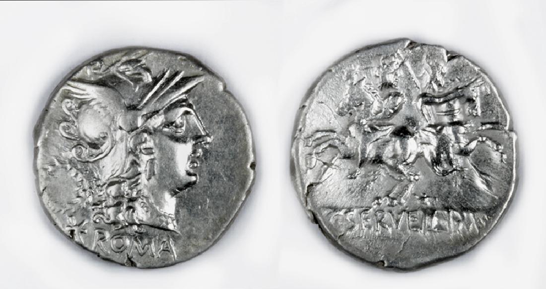 Roman Republican Silver Denarius -  C. Servilius (1 of 3)