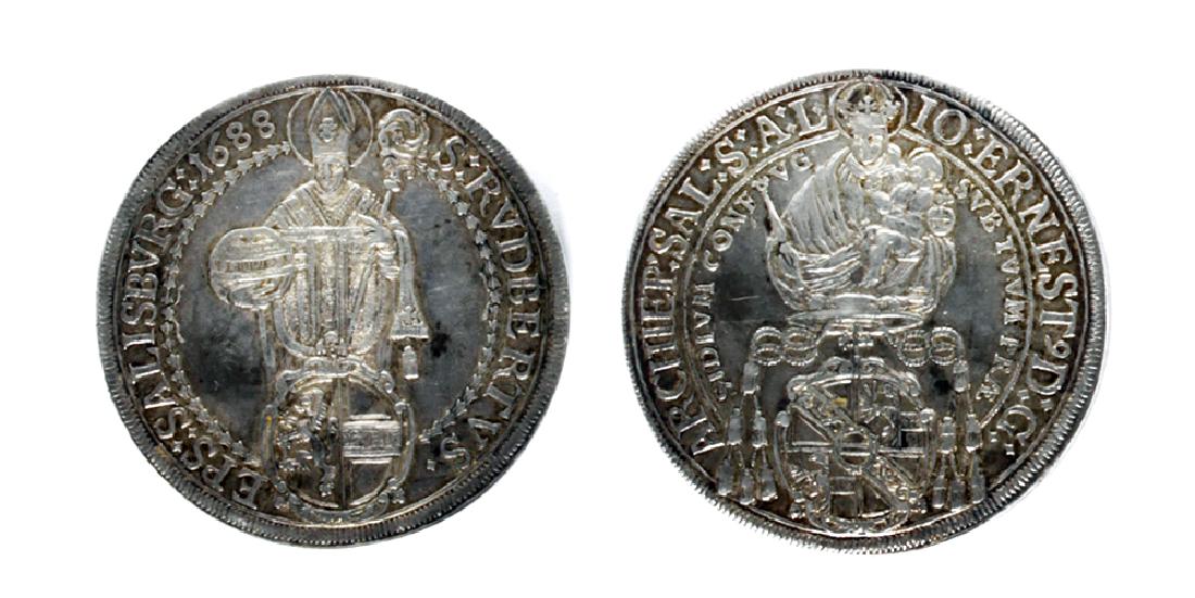 Silver Thaler of  Johann Ernst - Salzburg Austria (1 of 3)