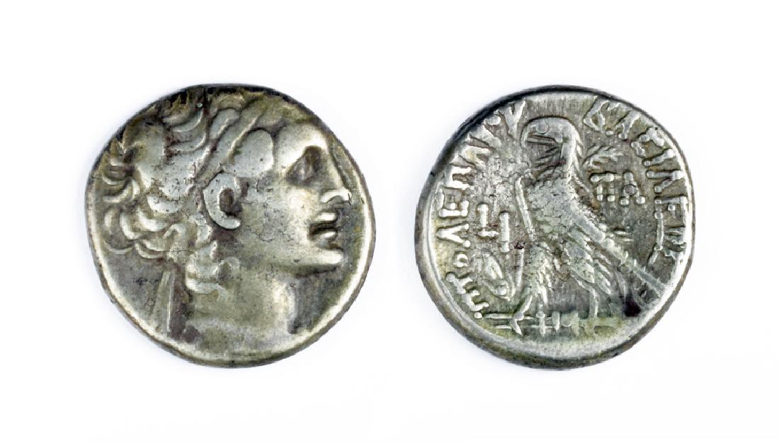 Egyptian Silver Tetradrachm of Ptolemy XII (1 of 3)