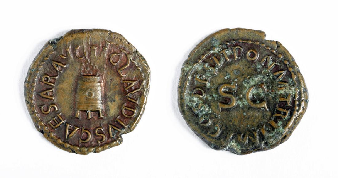 Small Bronze Quadrans of Claudius (1 of 3)
