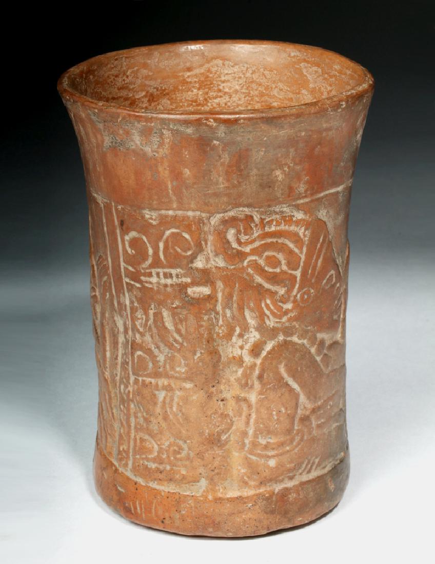 Mayan Orangeware Cylinder - Seated Caziques (1 of 6)