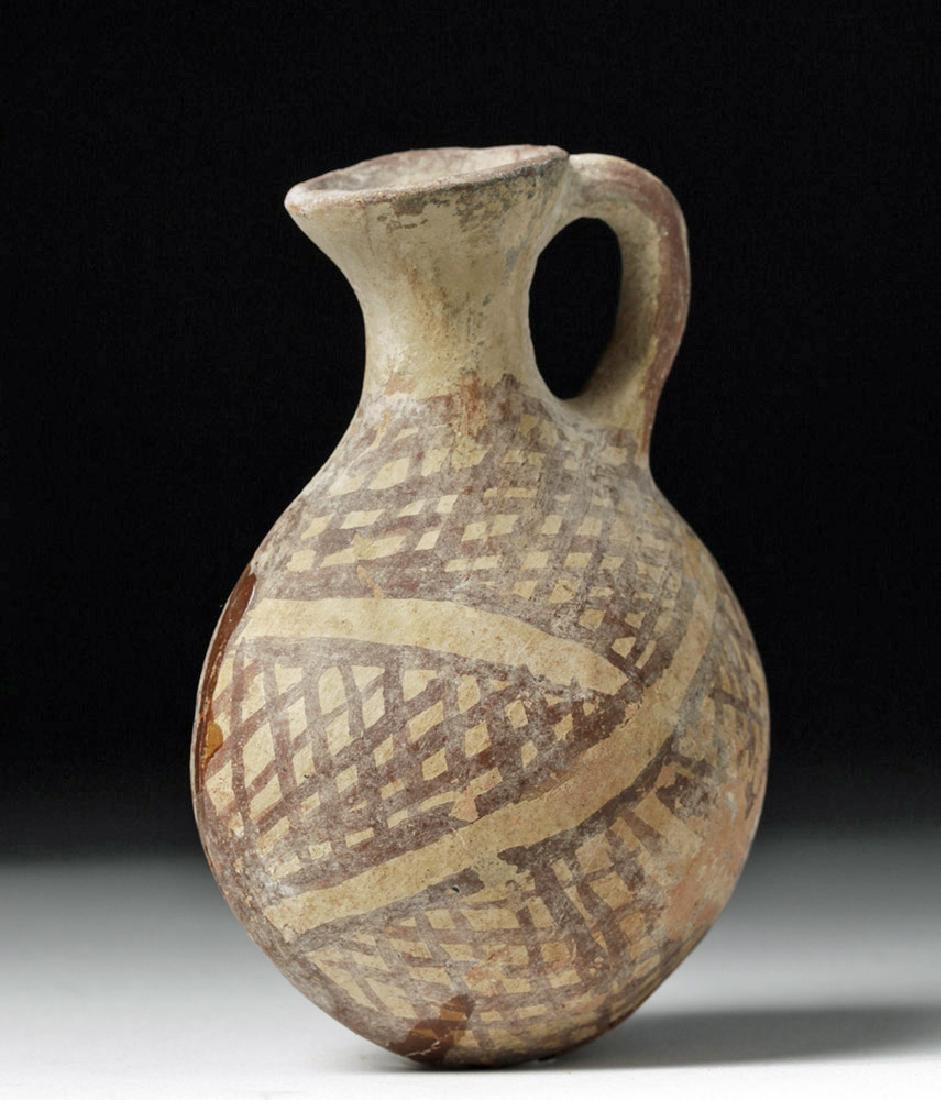Cypriot Painted Bi-chrome Terracotta Jug (1 of 6)