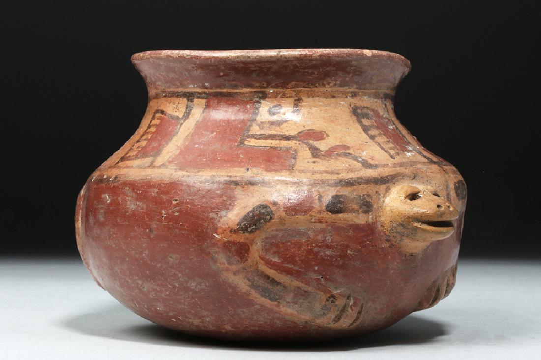 Mayan Copador Pottery Jar - Turtle Form (1 of 7)