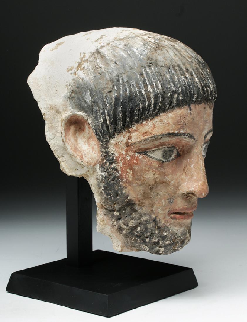 Romano-Egyptian Plaster Mummy Mask of a Man - 5