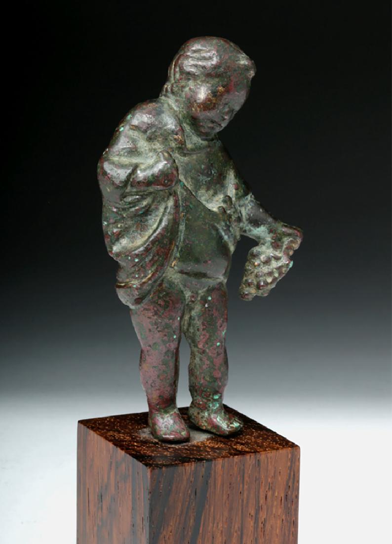 Roman Bronze Youth Holding Grapes, ex-Christie’s - 3