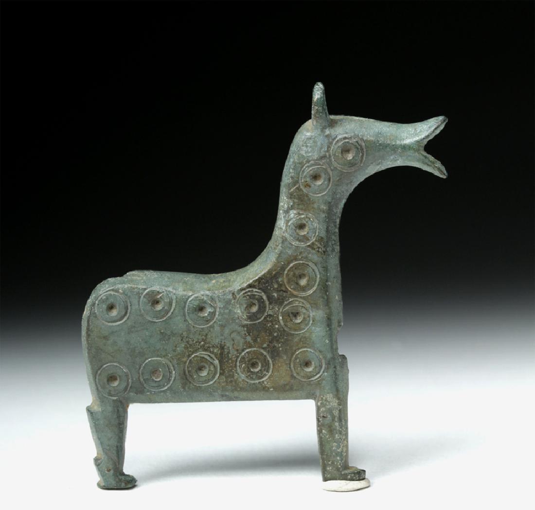 Very Rare Viking Bronze Lock Case - Horse Form (1 of 4)