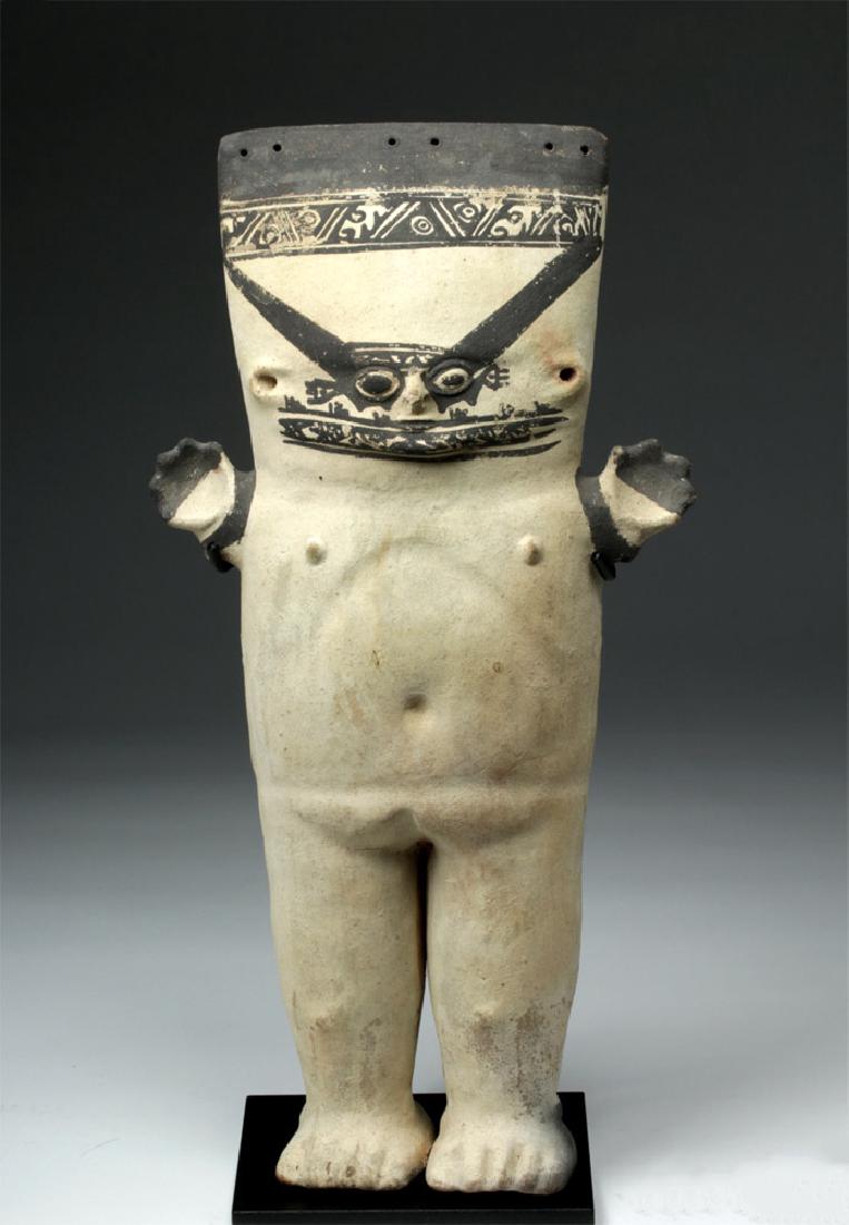Large Chancay Bichrome Cuchimilco Standing Figure (1 of 5)