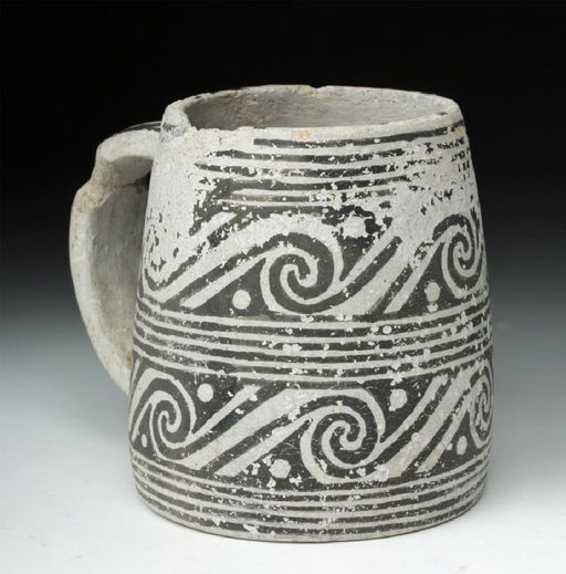 Mesa Verde Anasazi Black On White Pottery Mug Dec 17 Artemis Gallery In Co