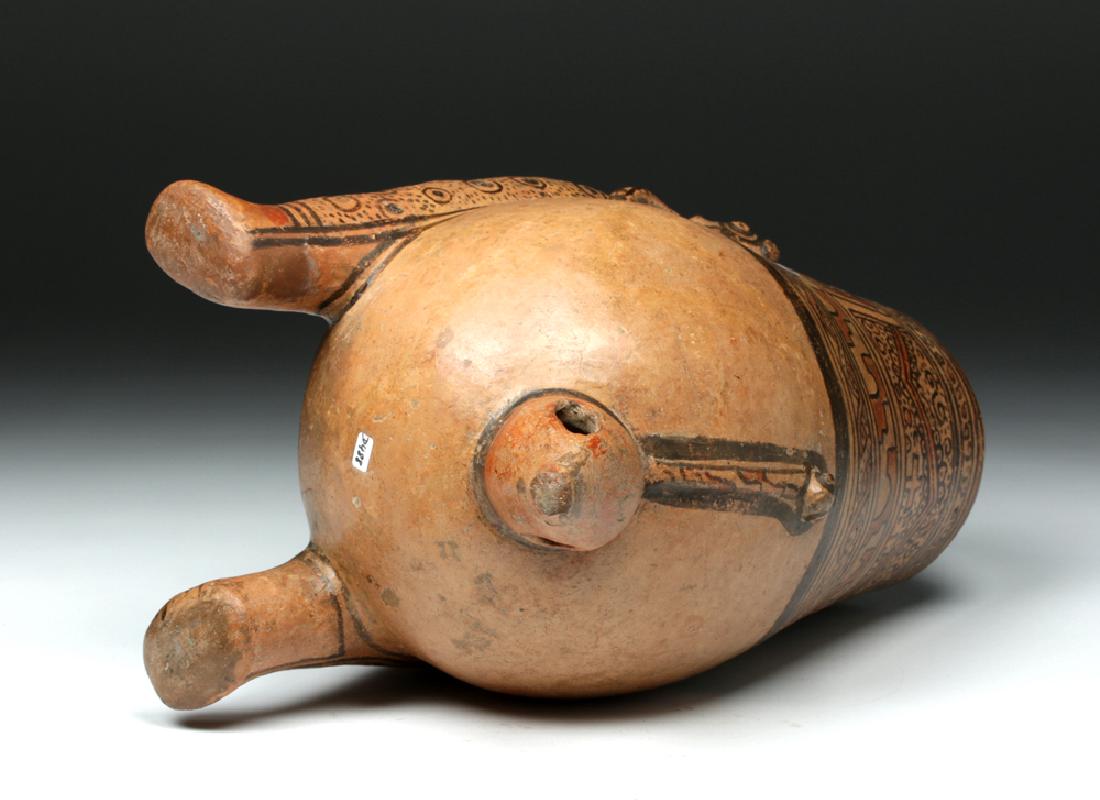 Stunning Nicoya Tripod Polychrome Jaguar Jar - 7