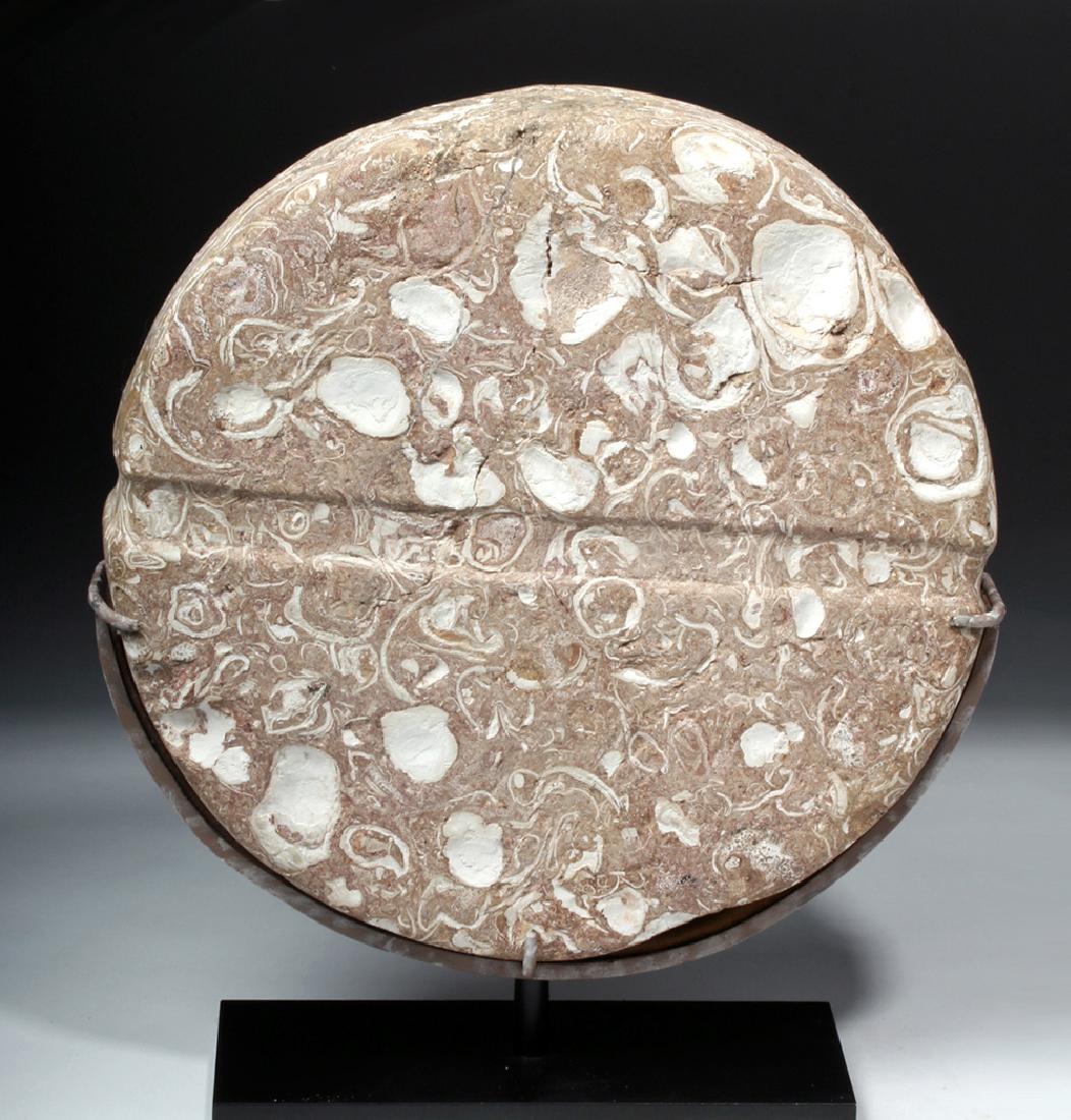 Early & Rare Bactrian Stone Circular Idol (1 of 5)