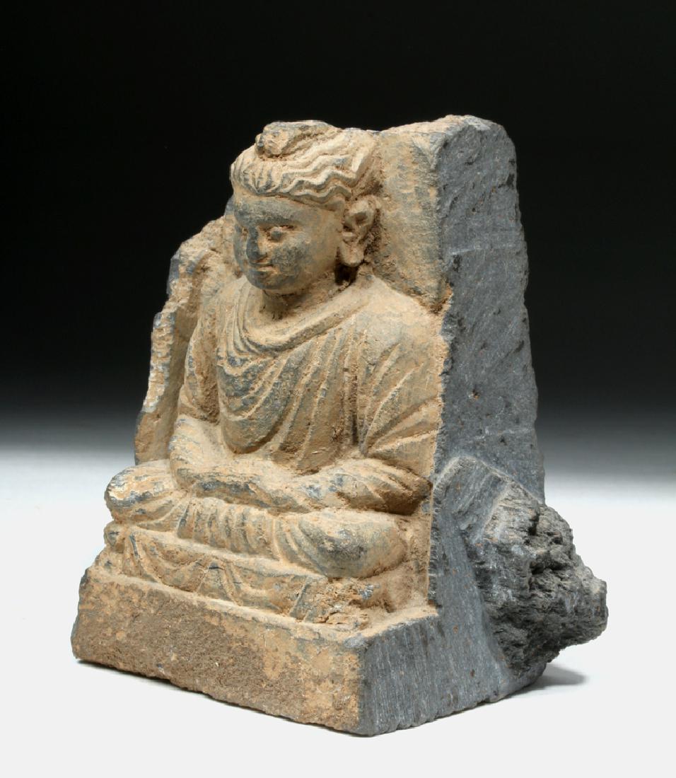 Gandharan Stone Seated Buddha (1 of 7)