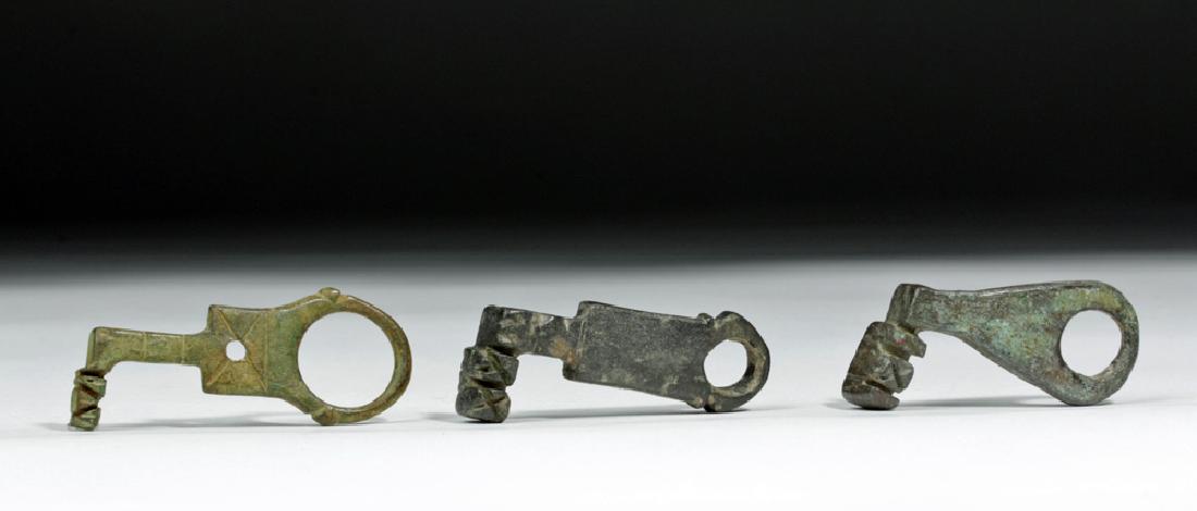 Trio of Roman Imperial Bronze Keys (1 of 2)