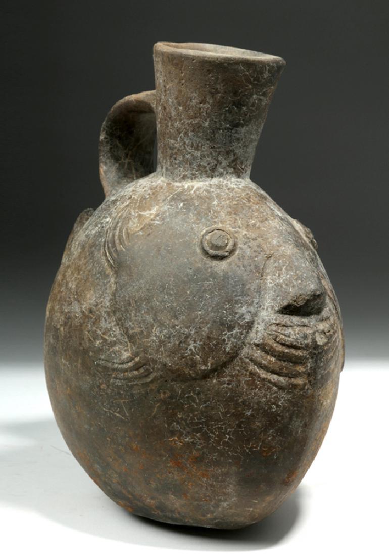 Delightful Chimu Blackware Jar in Fish Form (1 of 7)