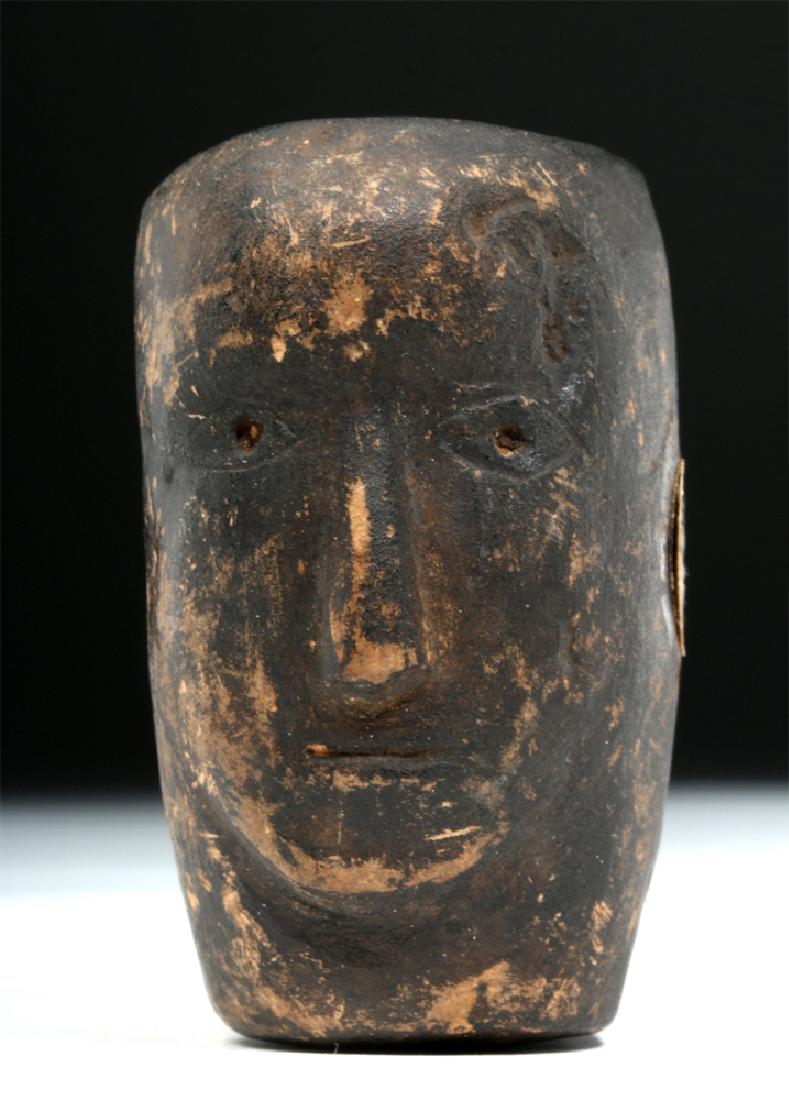 Prehistoric Native American Clay Pipe - Human Form (1 of 7)