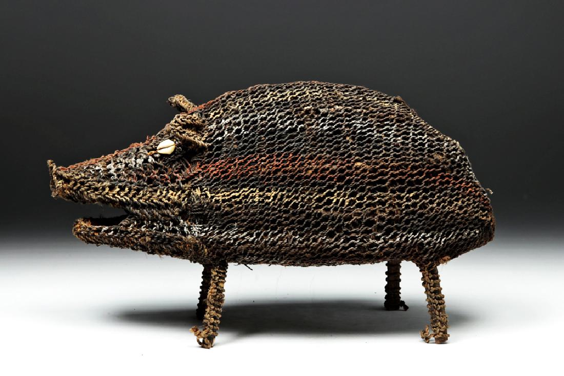 Adorable 20th C. Papua New Guinea Textile Votive Pig (1 of 6)