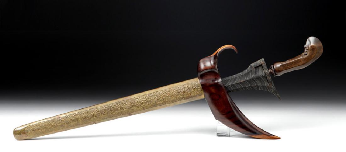 Fine Early 20th C. Indonesian Iron Kris - Sapphires (1 of 6)