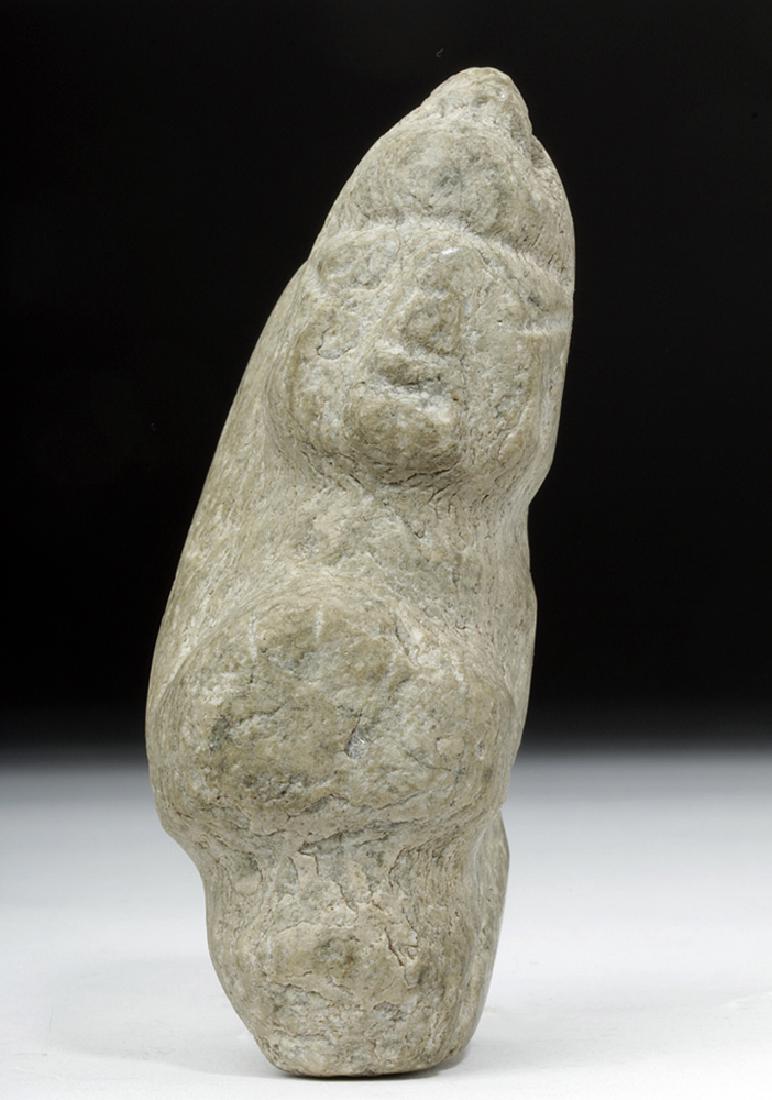 Olmec Stone Kneeling Figure, Hands on Stomach (1 of 4)