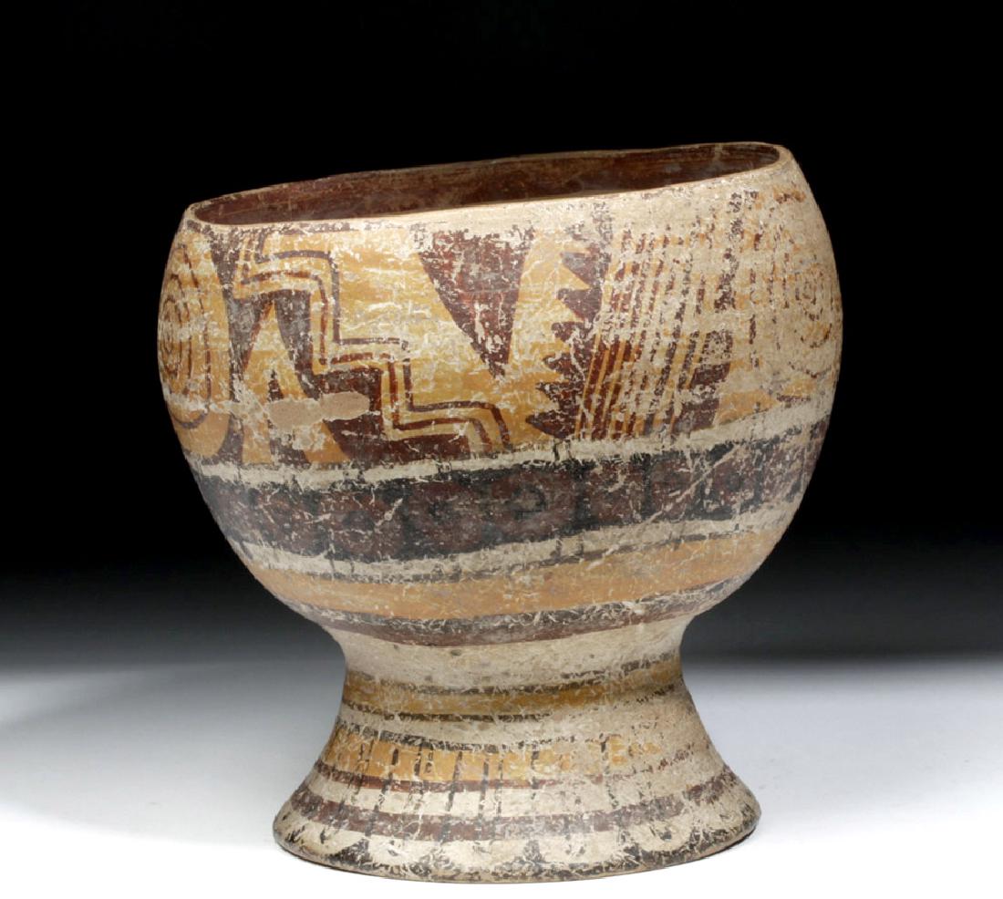 Lovely Toltec Polychrome Kero, Rounded Body (1 of 3)