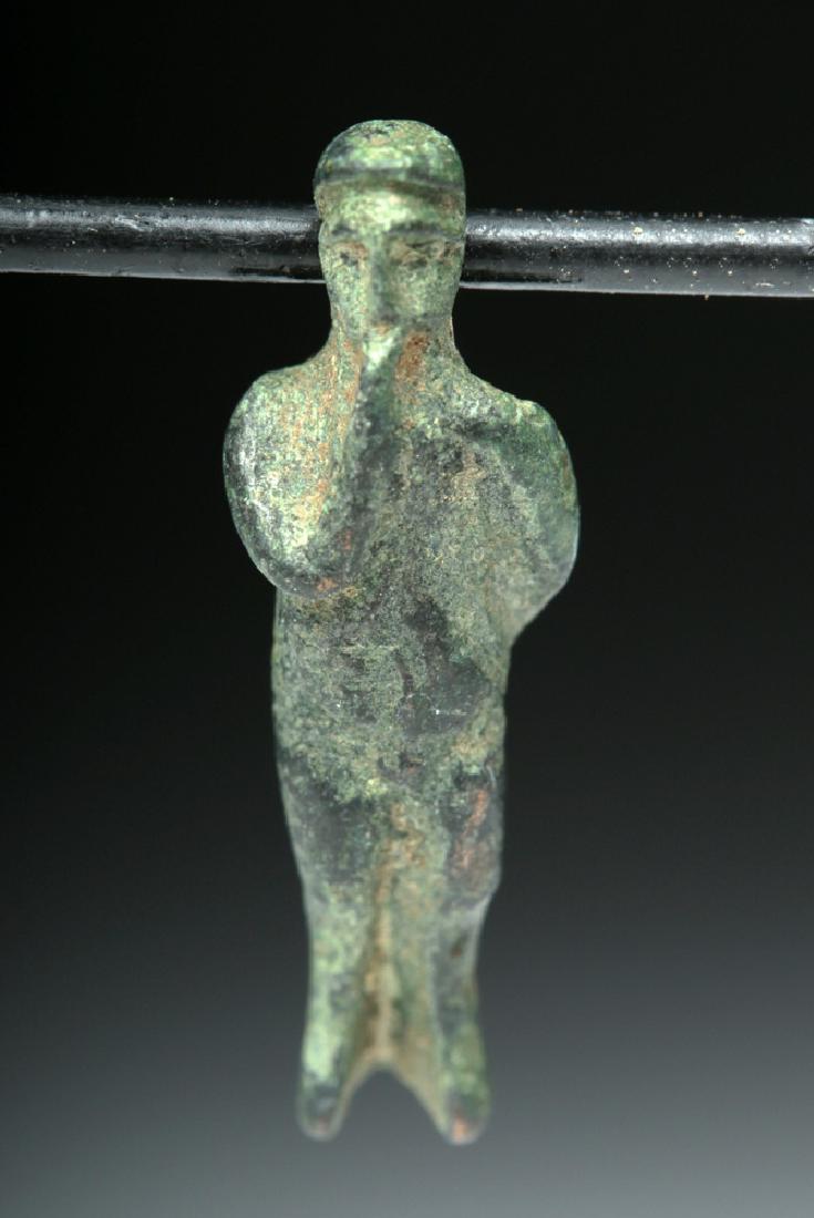 Rare Romano- Egyptian Bronze Amulet of Horus (1 of 4)