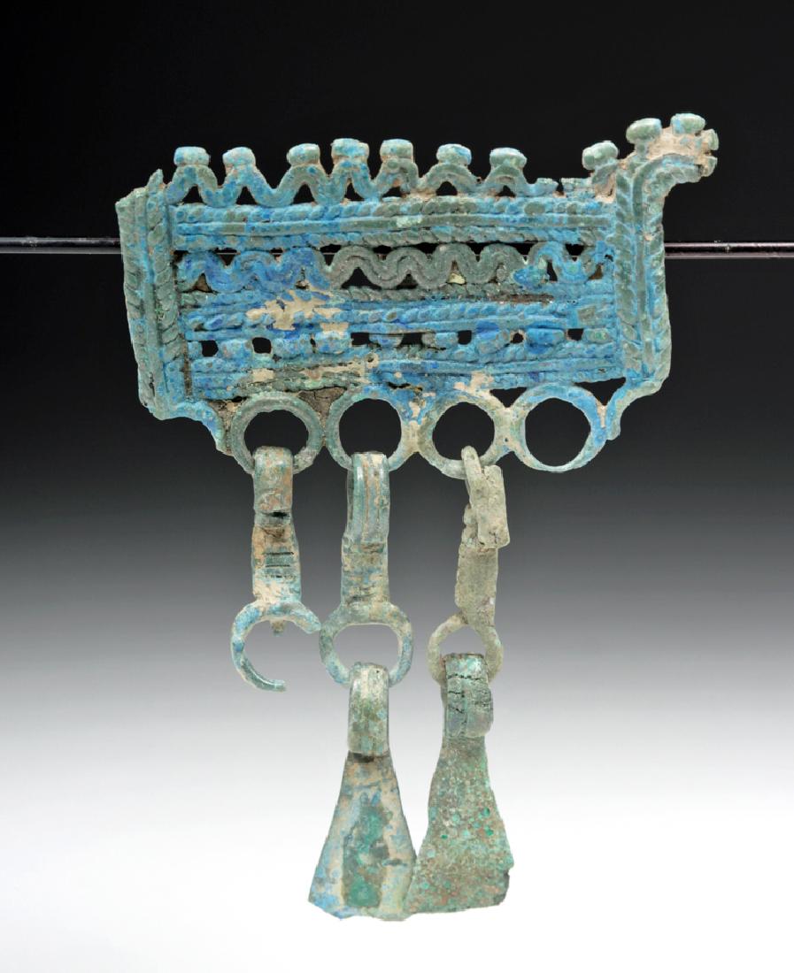 8th C. Finno-Ugric Bronze Bird Foot Pendant (1 of 3)